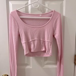 Pacsun baby pink crop top